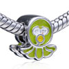 Green Octopus European Beads