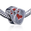 Poker  Card  Bracelet Silver Plated European Beads