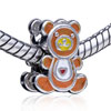 Lovely Brown  Bear  European Beads
