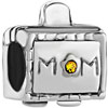 Love Mom Two Tone Plated European Beads