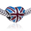Heart Shaped United Kingdom European Beads