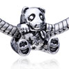 Little Happy Bear Silver Plated European Beads