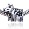 Cow Silver Plated European Beads