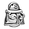 Beads - Snowman Silver Plated European Beads DPC1840