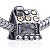 Golden House Two Tone Plated European Beads
