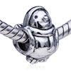 Little Snow Man Silver Plated European Beads