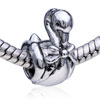 Funny Duck Silver Plated European Beads