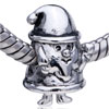 Santa Claus Silver Plated European Beads