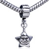 Star Santa Claus Dangle European Beads