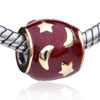 Star And Moon European Beads