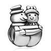 Beads - Snowman Lover Silver Plated European Beads