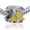 Yellow Drum European Beads
