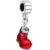 Red Shoe Dangle European Beads