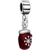 Christmas Glove Dangle European Beads