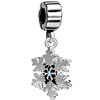 Snowflake Dangle European Beads