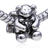 Little Bear Silver Plated European Beads