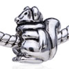 Mouse Silver Plated European Beads