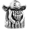 Angel With Bouquet Silver Plated European Beads