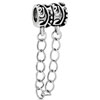 Delicate Flower Safty  Chain  Lock Dangle European Beads