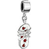 Pugster Slipper With Flower And Red Star And Hearts Dangle Style Pandora Erurope