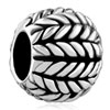 Wheat Ear Silver Plated Beads Charms Bracelets