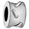 Abstract Silver Plated European Beads