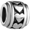 Heart Circle Spacer Wheel Silver Plated Beads Charms Bracelets