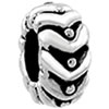Water Weave Spacer Wheel Silver Plated Beads Charms Bracelets