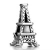 Tower Shape Silver Plated Beads Charms Bracelets