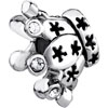  Crown  With April Birthstone Crystal All Brands  Silver  Plated Beads  ... 