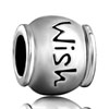 Pugster Words Wish Engraved Silver Tone