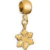 Golden Snowflake Dangle European Beads All Brands Charms Bracelets
