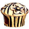 22K Cute Cupcake All Brand Gold Plated Beads Charms Bracelets