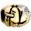 Scar Pumpkin Two Tone Plated Beads Charms Bracelets