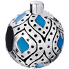 Classic Blue Leaf Silver Plated Beads Charms Bracelets
