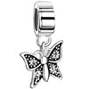 Beautiful Butterfly 925 Sterling Dangle European Beads