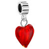 January Birthstone Heart 925 Sterling Love Dangle European Beads All Brand...