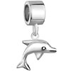 925 Sterling Silver Animal Dolphin Dangle Beads Charms Bracelets