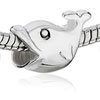 Cute Fish 925 Sterling Silver European Beads