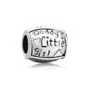 Words With Daddy'S Little Girl 925 Sterling Silver Beads Charms Bracelets