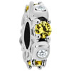 Topaz Yellow Clear White Crystal Diamond Accent Spacer Wheel Beads Charms Bracelets