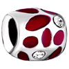 Pugster July Birthstone Red Olive Leaf