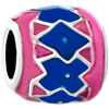 Rose Pink Sapphire Blue Interphase Irregular Beads Charms Bracelets