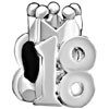Crown With Figure Shape Silver Plated Style Pandora Beads