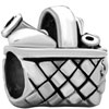 Shopping Cart Shape Silver Plated Beads Charms Bracelets