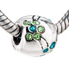 Pugster Oval December Birthstone Flowers