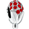 July Birthstone Fruit Shape Classic Silver Plated Beads Charms Bracelets