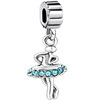 Cute Baby Girl Ballet Dancer Love To Dance Aquamarine Blue Fit All Brands ...