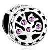 Alexandrite Amethyst Swarovski Crystal Family Tree Of Life Fit All Brands Silver Plated Beads Charms Bracelets