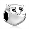 Cute Owl Silver Plated Style Pandora Beads